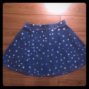 Brand new LF star jean skirt